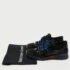Chanel Black/Blue Tweed and Patent Leather CC Low Top Sneakers Size 39 - Image 9