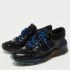 Chanel Black/Blue Tweed and Patent Leather CC Low Top Sneakers Size 39 - Image 2