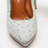 Charlotte Olympia Light Blue Embossed Ostrich Leather Debbie Pumps Size 39 - Image 8