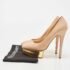 Charlotte Olympia Beige Suede Dolly Platform Pumps Size 37.5 - Image 9