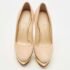 Charlotte Olympia Beige Suede Dolly Platform Pumps Size 37.5 - Image 3