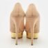 Charlotte Olympia Beige Suede Dolly Platform Pumps Size 37.5 - Image 5