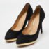 Charlotte Olympia Black Suede Dotty Platform Pumps Size 36 - Image 2
