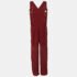 Chloe Burgundy Crepe Buckled Jumpsuit L - Image 2