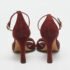 Chloe Burgundy Suede Ankle Strap Sandals Size 38 - Image 5
