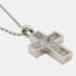 Chopard 18K White Gold and Diamond Happy Diamonds Cross Pendant Necklace - Image 4