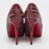Christian Louboutin Red/Black Python New Simple Pumps Size 38.5 - Image 5