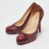 Christian Louboutin Red/Black Python New Simple Pumps Size 38.5 - Image 2