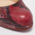 Christian Louboutin Red/Black Python New Simple Pumps Size 38.5 - Image 7