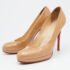 Christian Louboutin Beige Patent Leather New Simple Pumps Size 38.5 - Image 2