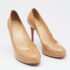 Christian Louboutin Beige Patent Leather New Simple Pumps Size 38.5 - Image 4