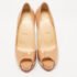Christian Louboutin Beige Patent Leather New Very Prive Pumps Size 37.5 - Image 3