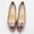 Christian Louboutin Metallic/Pink Glitter Leather Highness Pumps Size 36.5 - Image 3