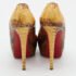 Christian Louboutin Yellow/Brown Python Bianca Pumps Size 39 - Image 5