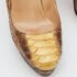 Christian Louboutin Yellow/Brown Python Bianca Pumps Size 39 - Image 7
