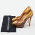Christian Louboutin Yellow/Brown Python Bianca Pumps Size 39 - Image 9