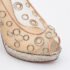 Christian Louboutin Python and Mesh Rings Pierce 140 Peep Toe Platform Pumps Size 38 - Image 7