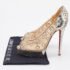 Christian Louboutin Python and Mesh Rings Pierce 140 Peep Toe Platform Pumps Size 38 - Image 9