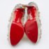 Christian Louboutin Python and Mesh Rings Pierce 140 Peep Toe Platform Pumps Size 38 - Image 6