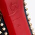 Christian Louboutin Multicolor Suede and Calfhair Lady Peep-Toe Spikes Platform Pumps Size 36 - Image 7