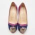 Christian Louboutin Purple Suede and Leather Maggie Platform Pumps Size 36.5 - Image 3