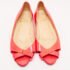 Christian Louboutin Neon Pink Leather Croisette Flats Size 38.5 - Image 3