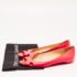 Christian Louboutin Neon Pink Leather Croisette Flats Size 38.5 - Image 10