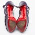 Christian Louboutin Purple Leather Nicole Caged Ankle Strap Sandals Size 36.5 - Image 6