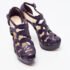 Christian Louboutin Purple Leather Nicole Caged Ankle Strap Sandals Size 36.5 - Image 4