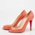 Christian Louboutin Pink Patent Leather Flo Pumps Size 37 - Image 2