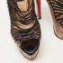 Christian Louboutin Multicolor/Black Python and Leather Zoulou Pumps Size 37.5 - Image 8