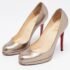 Christian Louboutin Metallic Leather New Simple Pumps Size 37.5 - Image 2