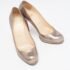 Christian Louboutin Metallic Leather New Simple Pumps Size 37.5 - Image 4