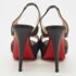 Christian Louboutin Black Shimmery Fabric Fortuna Sandals Size 37.5 - Image 5