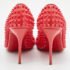 Christian Louboutin Coral Pink Patent Leather Fifi Spikes Pumps Size 36.5 - Image 5