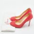 Christian Louboutin Coral Pink Patent Leather Fifi Spikes Pumps Size 36.5 - Image 9