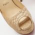 Christian Louboutin Two Tone Python Embossed Leather Lady Peep Pumps Size 39.5 - Image 7
