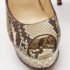 Christian Louboutin Two Tone Python Lady Peep Pumps Size 40 - Image 7