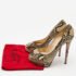 Christian Louboutin Two Tone Python Lady Peep Pumps Size 40 - Image 9