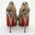 Christian Louboutin Two Tone Python Lady Peep Pumps Size 40 - Image 5