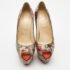Christian Louboutin Two Tone Splash Print Python Highness Pumps Size 39.5 - Image 3