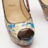 Christian Louboutin Two Tone Python Graffiti Print Lady Peep Pumps Size 40 - Image 7