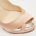 Christian Louboutin Pink Satin Open Toe Platform Slingback Sandals Size 38 - Image 7