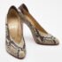 Christian Louboutin Beige/Brown Python Pumps Size 38.5 - Image 4