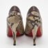 Christian Louboutin Beige/Brown Python Pumps Size 38.5 - Image 5