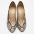 Christian Louboutin Beige/Brown Python Pumps Size 38.5 - Image 3