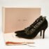 Christopher Kane Army Green Velvet and Ruffled Leather Pumps Size 40 - Image 9