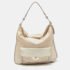 Coach Cream Op Art Fabric and Leather Madison Hobo