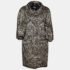 D&G Black & Gold Brocade Oversized Coat M