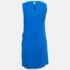 Diane Von Furstenberg Blue Crepe Ruffle Detailed Sleeveless Midi Dress S - Image 2
